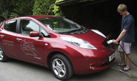El Nissan Leaf escogido como coche safari en el Parque Nacional de Dartmoor