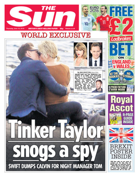 ¡Ah no! ¿Tom Hiddleston y Taylor Swift? ¡Por ahí no paso!