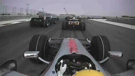 El otro toque de Hamilton a Alonso en la salida de Bahrein