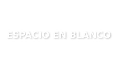 Espacio en blanco