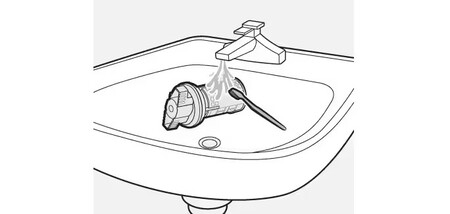 El filtro de la bomba