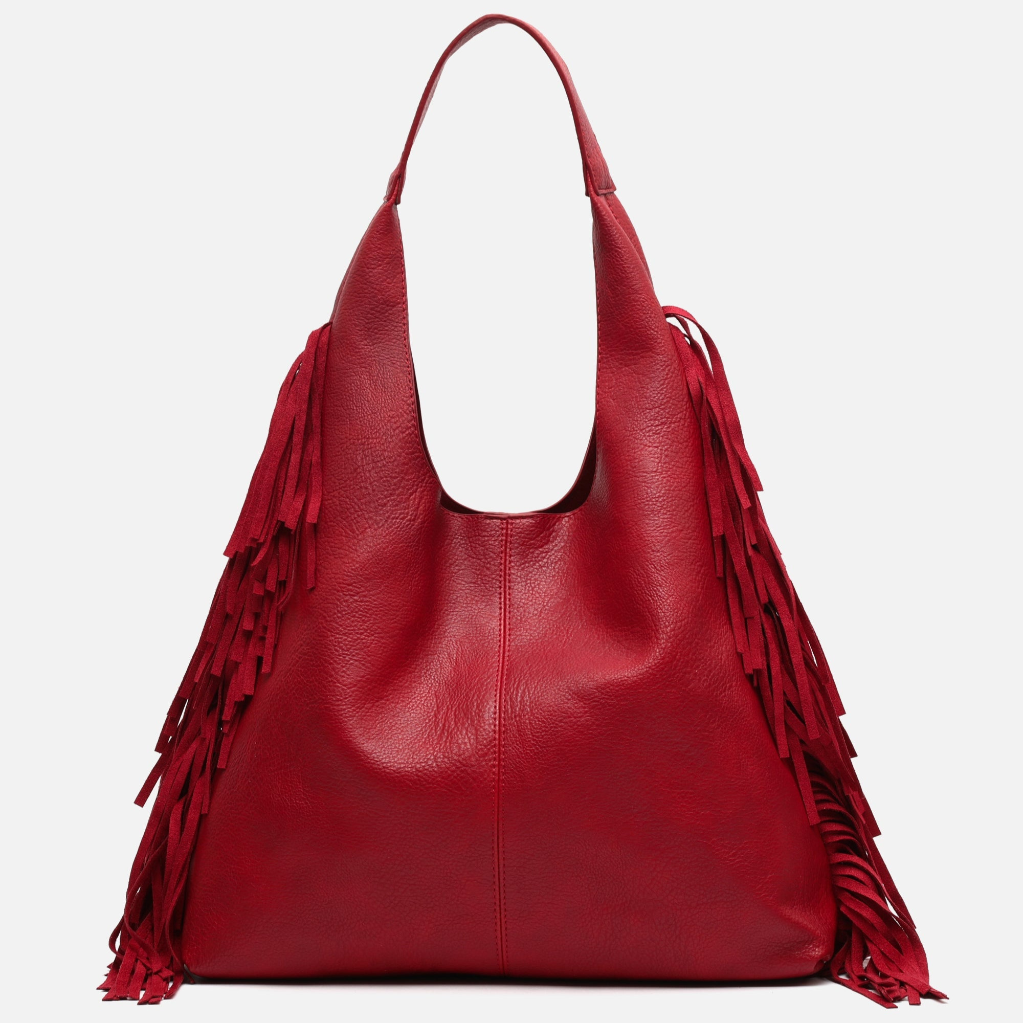 Bolso hobo Frinpo con neceser extraíble y detalle flecos 