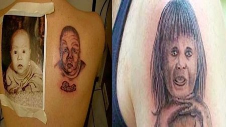 Horribles tatuajes de bebés
