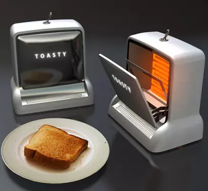 Toasty Single, tostadora de diseño para nostálgicos