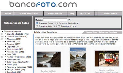 Nuevo banco de imágenes, Bancofoto.com
