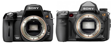 Sony A500 y A850: posibles características