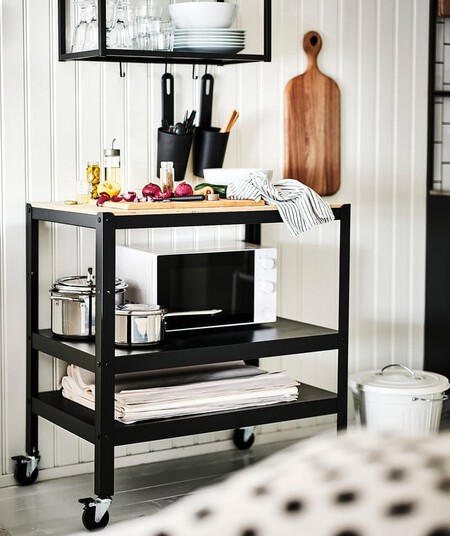 Bror Carrito Negro Contrachapado