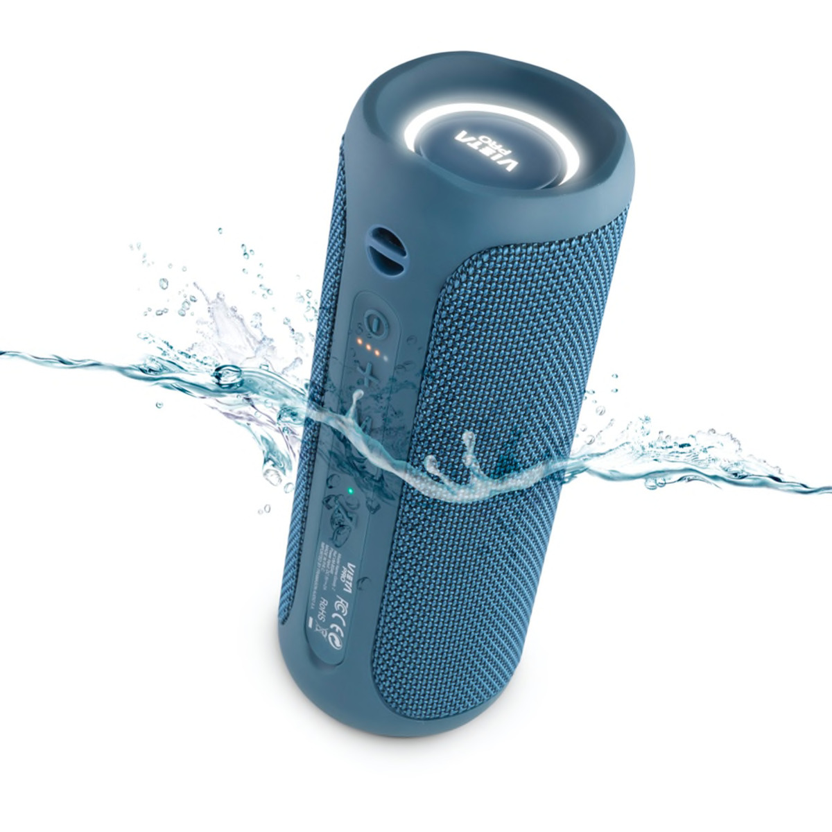 Altavoz Goody 2 de Vieta Pro con Bluetooth 5.0, Resistente al agua IPX7, TWS, USB Tipo-C, Radio FM, azul