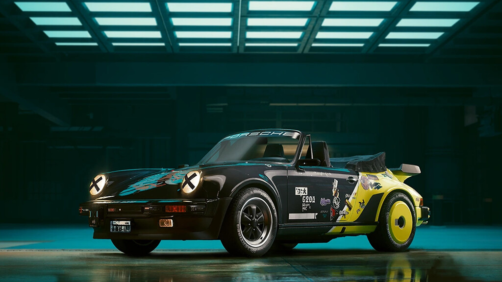 El Porsche de Johnny Silverhand era el único coche real de Cyberpunk 2077, pero tres años después metieron otro totalmente gratis 