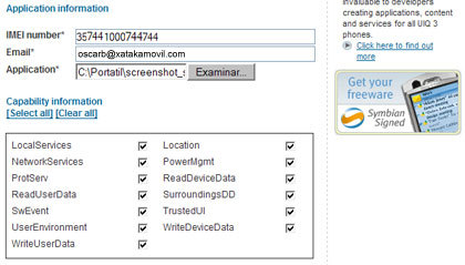 Firma de aplicaciones Symbian con Open Signed