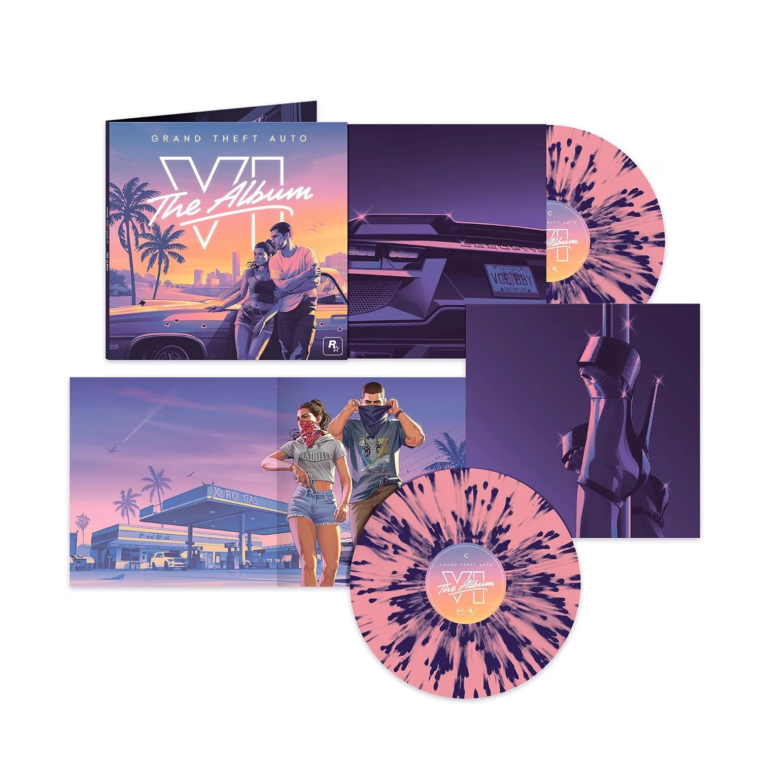 Grand Theft Auto VI: The Album Color Rosa y Morado. Edición Exclusiva Amazon
