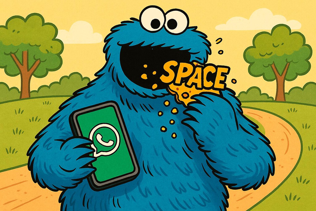 WhatsApp es un ladrón que roba espacio hasta hacerse con todo. Es tan fácil de evitar que lamentarás no haberlo hecho antes