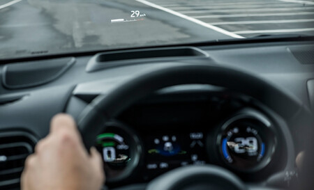 Head Up Display del Toyota Yaris Electric Hybrid