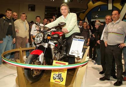 La MV Agusta Brutale 1078RR, elegida la más bella del Salón de Milán