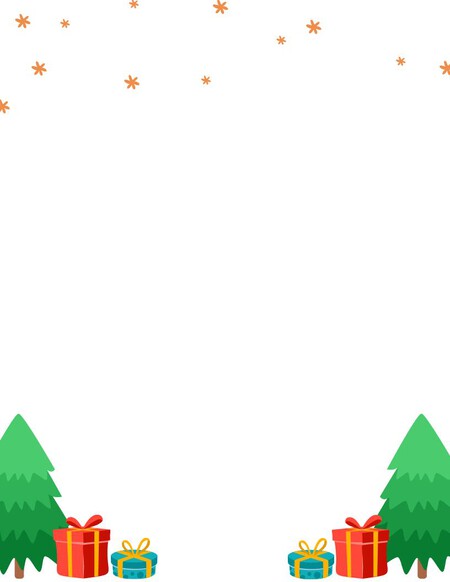 Christmas Letter Border Template