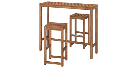 Mesa con dos taburetes NÄMMARÖ