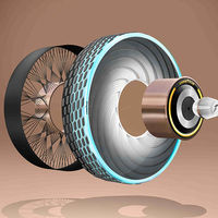 Esta llanta de Goodyear no usa aire y se repara automáticamente en caso de pinchadura