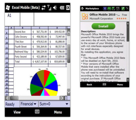 Microsoft Office 2010 beta disponible en el Windows Marketplace