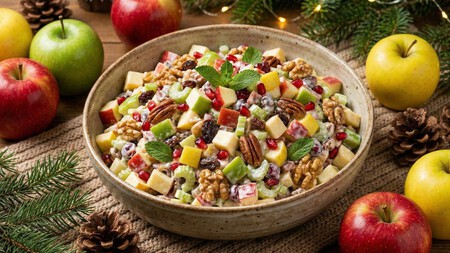 Dime qué tan dulce quieres tu ensalada de manzana navideña y te diré cuál usar