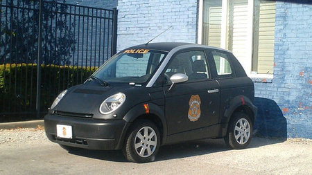 Y esto es un noruego vestido de policía en Indianápolis