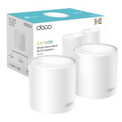 [NUEVO]TP-Link Deco X1500(2 Pack)-AX1500 Whole Home Mesh Wi-Fi 6 System