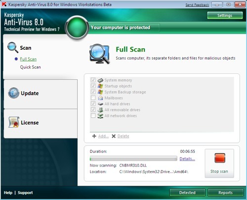 Kaspersky ofrece una prueba de su antivirus para Windows 7