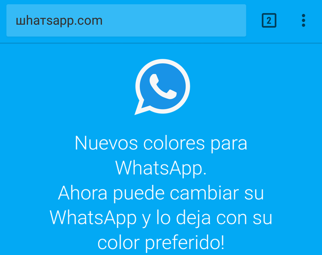 Whatsapp Falso