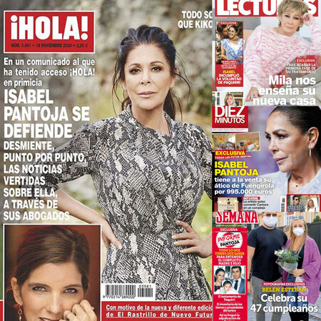 Isabel Pantoja estalla contra su hijo, Mila Ximénez enseña su nuevo casoplón y Belén Esteban celebra su cumpleaños más pasional: estas son las portadas de la semana del 11 de noviembre