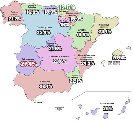 Mapa cesáreas España