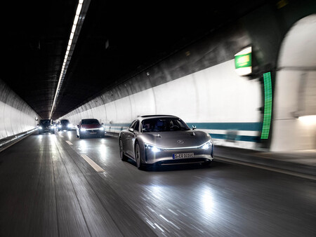Mercedes Vision EQXX túnel