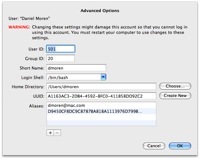 Truco: Opciones avanzadas de usuario en Leopard