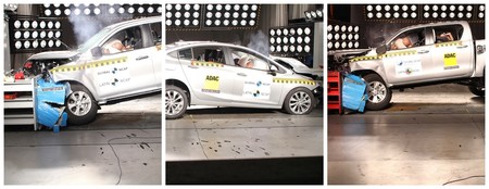 Toyota Hilux, Nissan Frontier y Chevrolet Cruze pasan por las manos de Latin NCAP