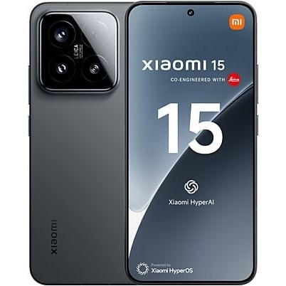 Móvil - Xiaomi 15, Negro, 512 GB, 12 GB RAM, 6.36" AMOLED CrystalRes, Snapdragon® 8 Elite, 5240 mAh