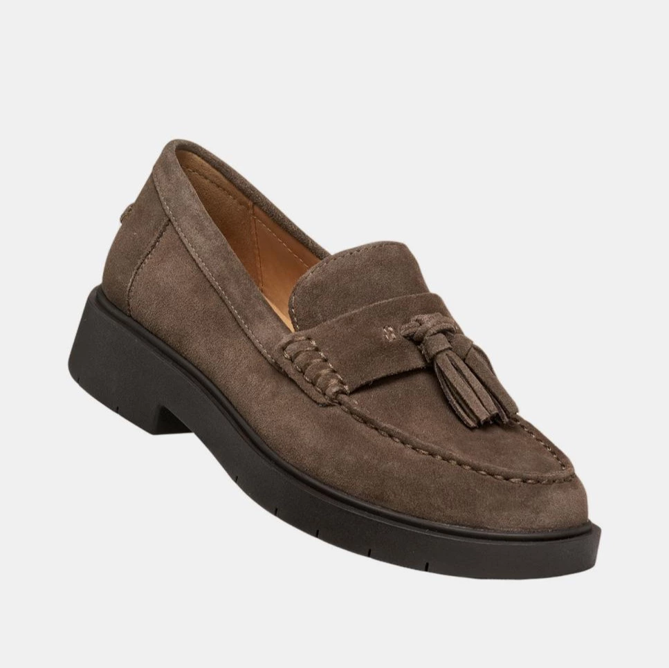 Mocasin de señora en ante y con suela amortiguada - Geox Spherica EC1 B