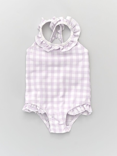 Banador Estampado Vichy Blanco Nina 0 36 Meses Yv395 1 Frb1