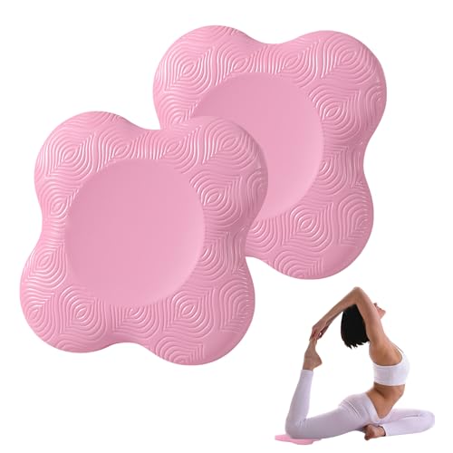 LBJFYHJN 2 almohadillas para rodillas para yoga, rodilleras, antideslizantes, accesorios de yoga, resistentes al desgaste, protegen rodillas, tobillos, manos y codos, para yoga, gimnasia, pilates
