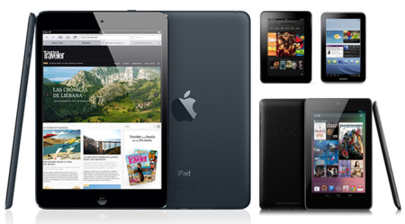 Comparativa del iPad mini con el Nexus 7, Kindle Fire y Galaxy Tab 2 7.0