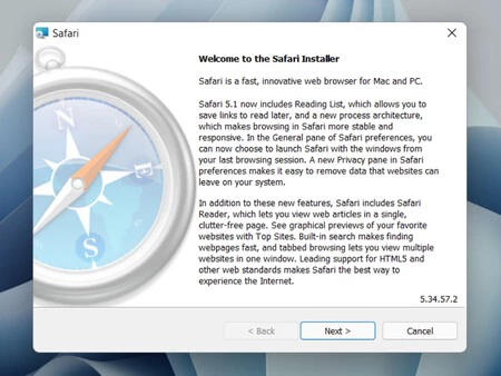 若い人は覚えていないかもしれませんが、Safari は Windows 上にありました。結局大失敗に終わった (画像: Help Desk Geek )