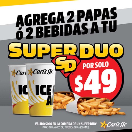 Además de hamburguesas a 10 pesos, esta es otra promoción que debes aprovechar en Car’ls Jr