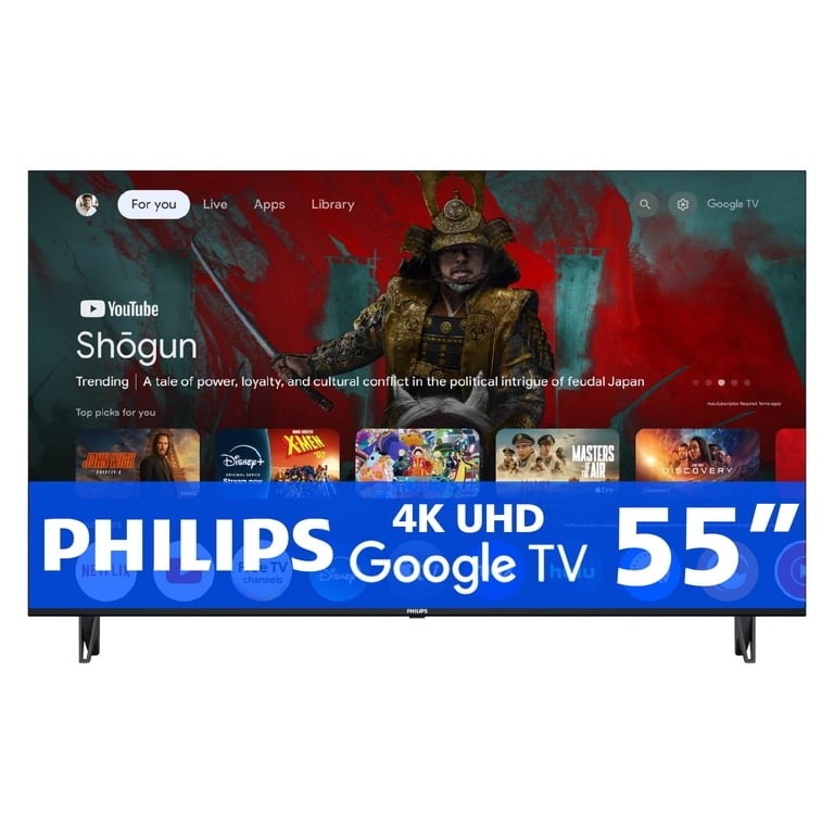TV Philips 55 Pulgadas Google UHD LED