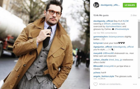 Todos los looks que ha llevado David Gandy en la Semana de la Moda de Londres
