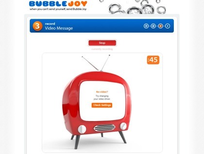 Bubble Joy, postales electrónicas de vídeo