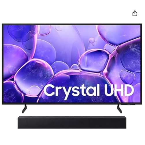 Samsung Smart TV 50" Crystal UHD 4K U8600F 2025 + Soundbar HW-B400F/ZD
