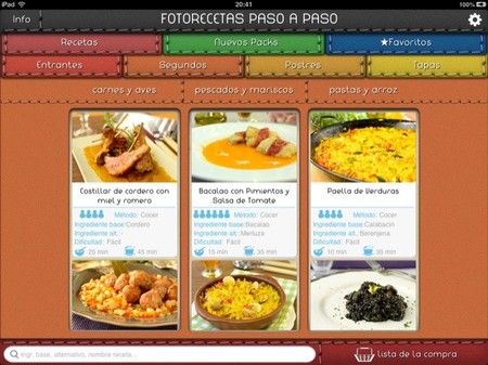Photo recipe step by step (recetas paso a paso) es una aplicación para dispositivos móviles que cumple con la dieta mediterránea