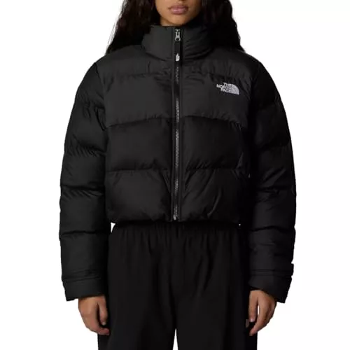 The North Face NF0A89JCKT0 W CROPPED SAIKURU Jacket Mujer TNF BLACK/ASPHALT GREY Tamaño XS