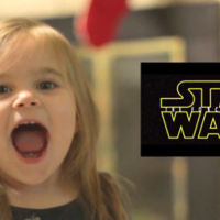 La felicidad de una niña de tres años viendo el trailer de Star Wars