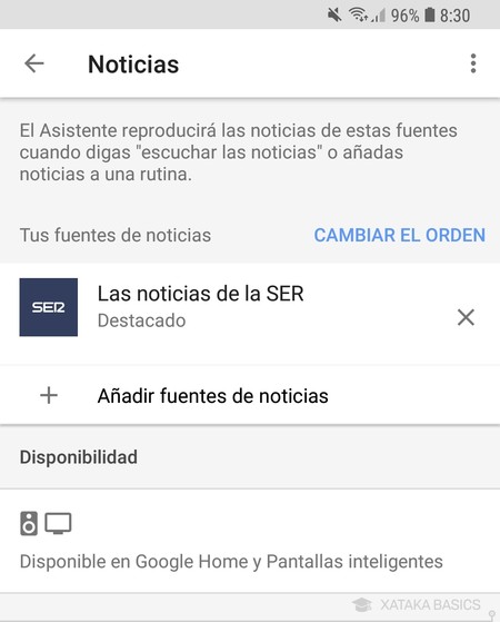 Configurar Noticias