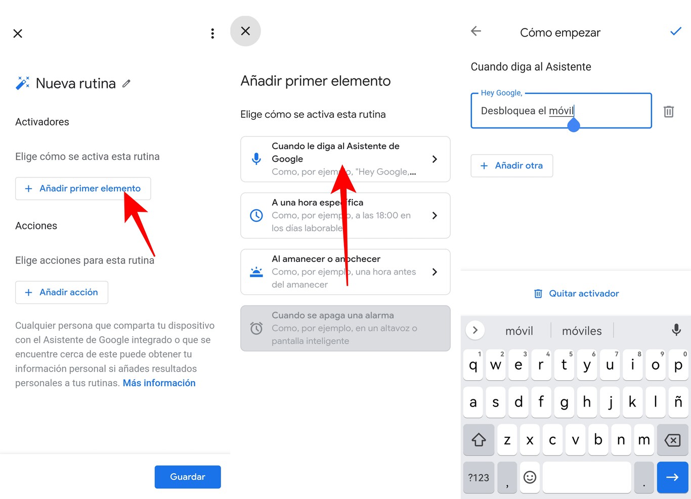 Cómo bloquear y desbloquear tu móvil Android con la voz