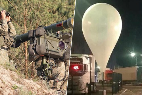 Balões na Lituânia / Imagem: Ministério da Defesa da Lituânia