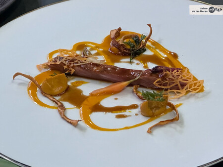 El Plato De Presa Iberica Y Zanahoria De Abac
